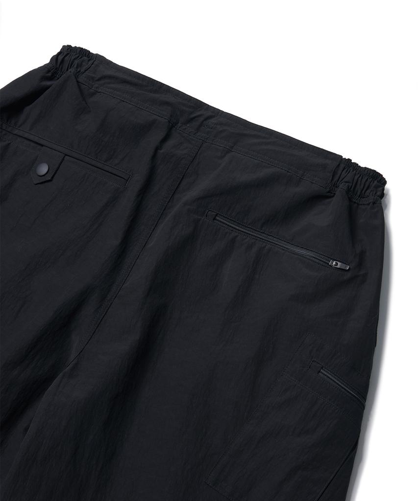 Lamolaeng Pleated Runner Shorts Black