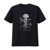 Jellyfish with Fishes In Sea T Shirt Vintage Washed Homme Slightly Streetwear Fashion Breathable Versatile Designer Clothes