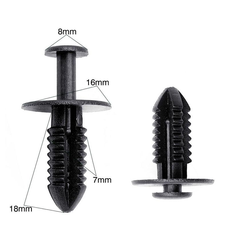 100x Bumper Cover Fender Screw Rivets Fixed Fastener Clip For Opel Messer