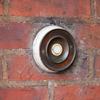 Vintage Round Wired Doorbell Button Metal Build High Sensitivity Wall Mounted Heavy Duty for Home Garage Entry Door Bell Push