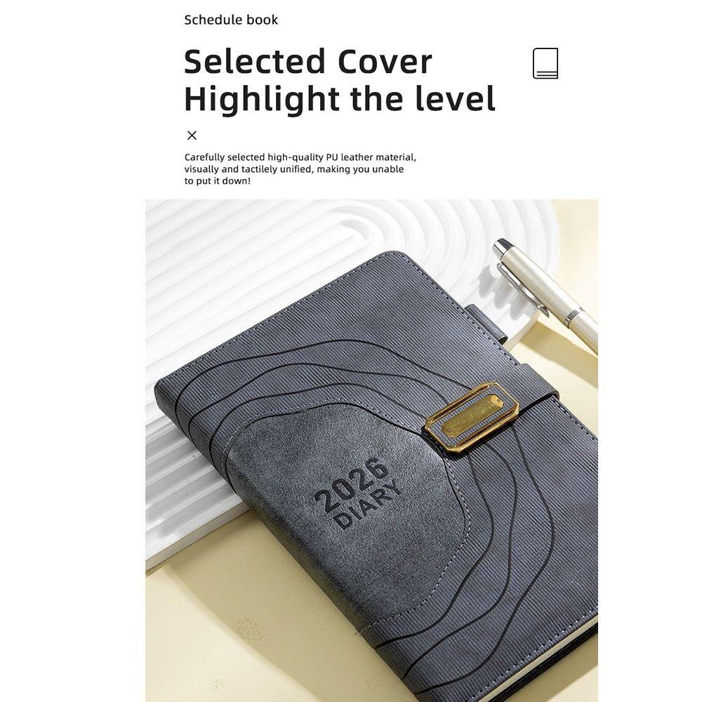 365 Days Per Day A5 Agenda Planning Notebook Thickened Office Work Planner  Work Efficiency Book