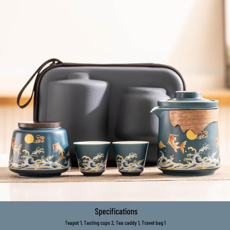 Wo Ding Portable Ceramic Tea Set