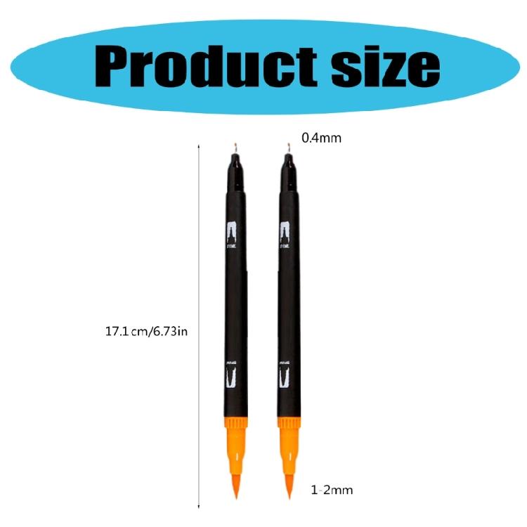 36/48/60/72/100 Colors Watercolour Marker Brush Pen Set Hand Lettering Pen Watercolor Pen Felt Tip Pen