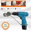 1Set DIY Refitting Plate Shears Universal Nibbler Drill Cutter Attachment  Power Tool Accessories