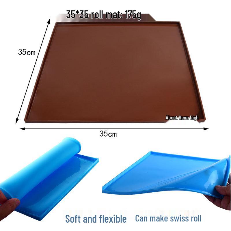 Silicone Baking Mat: Roll, Flour, Oven & Air Fryer Liner