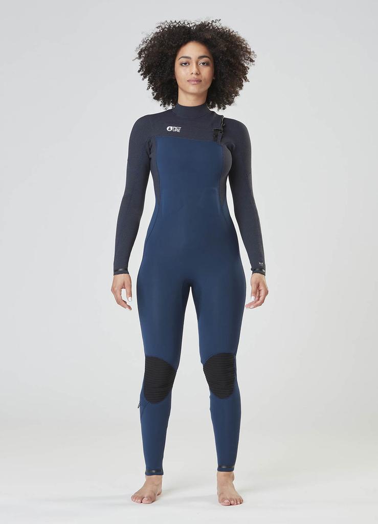 PICTURE ORGANIC CLOTHING Equation 3/2Mm Women'S Flexskin Front-Zip Wetsuit (Dark Blue)