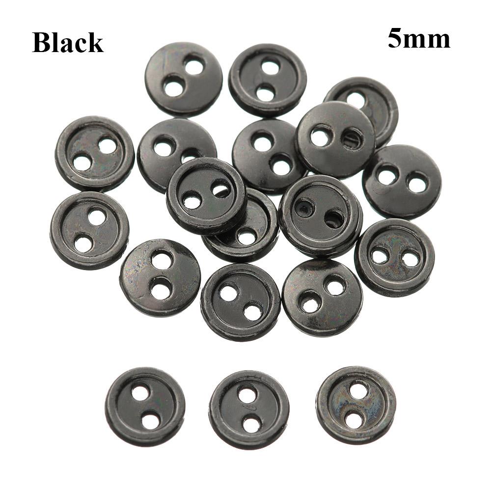 20Pz Bottoni Metallici per Bambole per Cucire Vestiti per Bambole Accessori Bottoni Rotondi Mini 3/4/5/6mm Per Fibbie Vestiti per Bambole Fai da Te 1/12 1/6