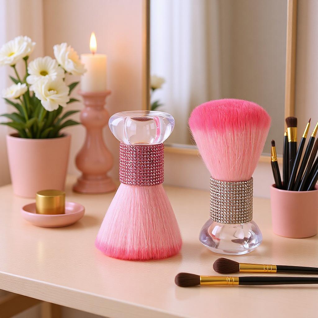Diamond Mushroom Head Loose Powder Brush Makeup Brush Cleaning Brush Tool Blush Brush
