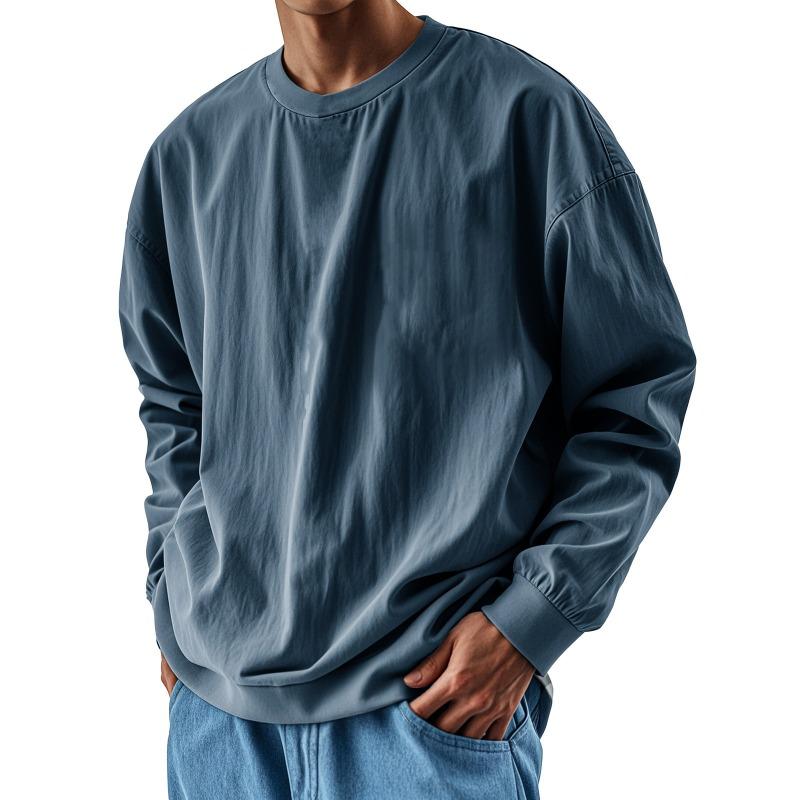 Cotton Long Sleeve T shirt For Men Solid Spring Casual Mens T-shirts High Quality Male Tops Classic Clothes Men's T-shirts