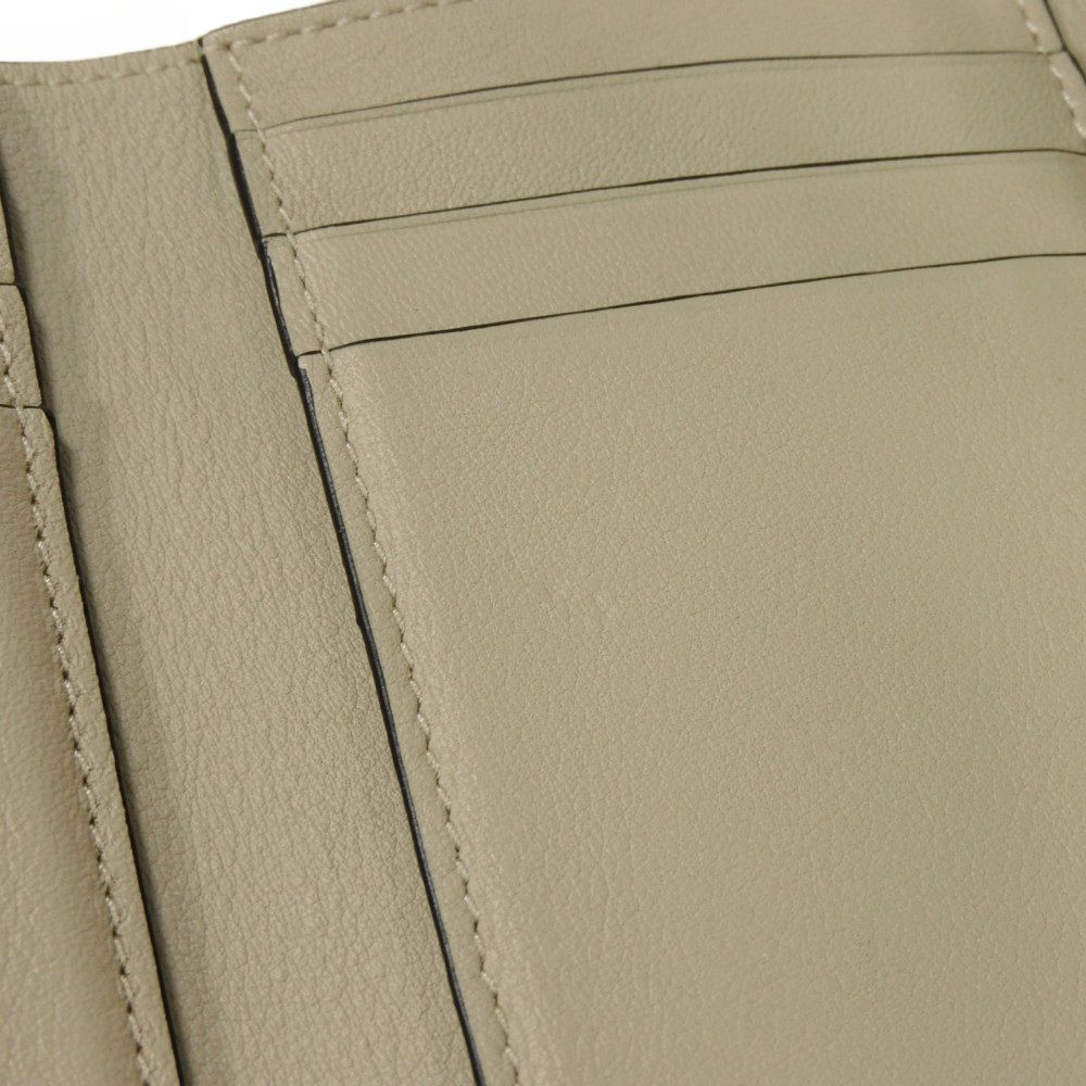 Used 12695 Vertical Wallet Small C660S86X01 6465 7942 Current Green Tan Brown Anagram Rosemary Unisex from Japan