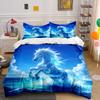 Majestic Ocean Stallion. Bedding Sets Duvet Covers Pillowcases(1* Duvet Cover 2* Pillowcases Without Duvet Insert)