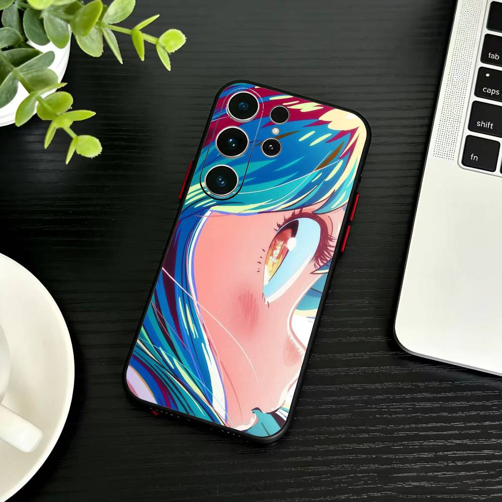 LUM Anime U-Urusei Y-Yatsura Phone Case For Samsung S26,S25,S24,S23,S22,S30,S21,Ultra,Plus,FE 5G Black Soft Cover