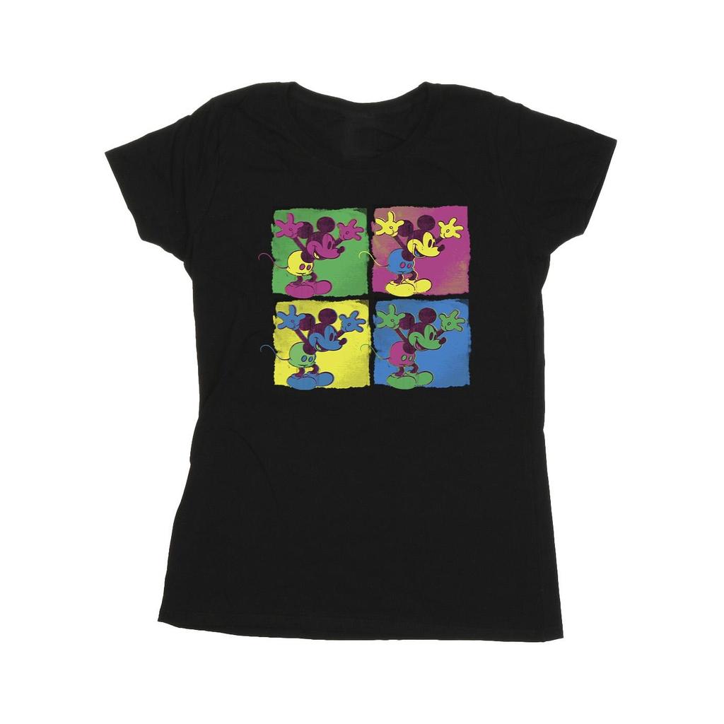 Disney Womens/Ladies Mickey Mouse Pop Art Cotton T-Shirt
