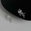 Gothic Silver Color Jellyfish Pendant Necklace for Women Y2K Aesthetic Tassel Link Chain Choker Necklace Party Fashion Jewelry