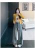 2026 Spring Plus Size Women's Cartoon Embroidered Crooked Knife Jeans