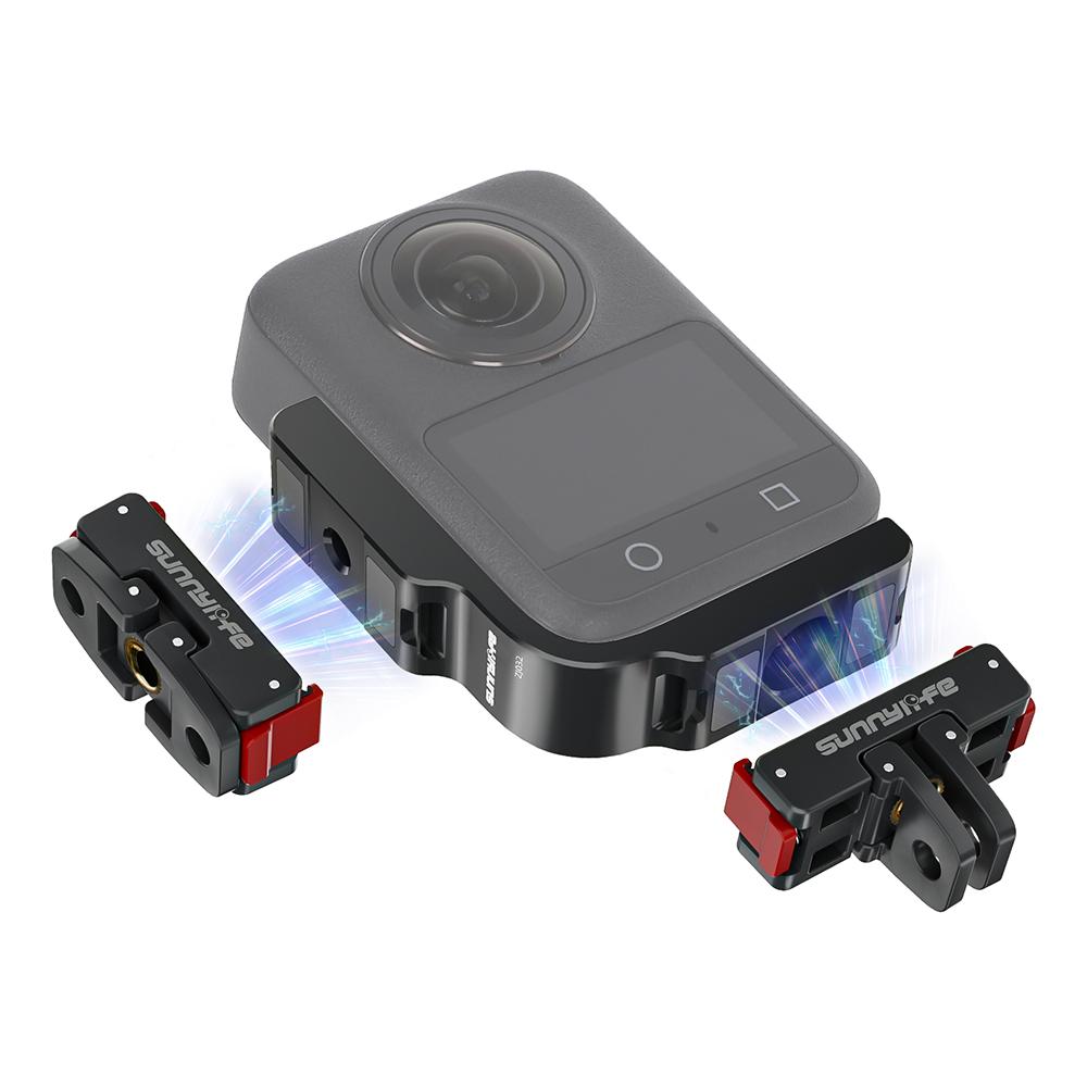 SUNNYLIFE OS-ZJ032 For DJI Osmo 360 Camera L-Type Vertical Horizontal Mount with Magnetic Expansion Adapter