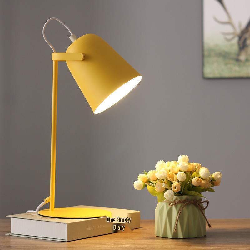Nordic Macaron-Colored LED Desk Lamp - Eye-Protecting, Dorm-Ready for Students