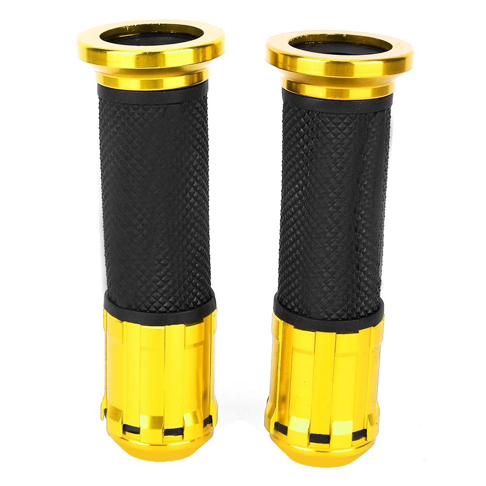 Mânere Universale Motocicletă Aluminiu Cauciuc Ghidon Mânere Accesorii Modificare Aur