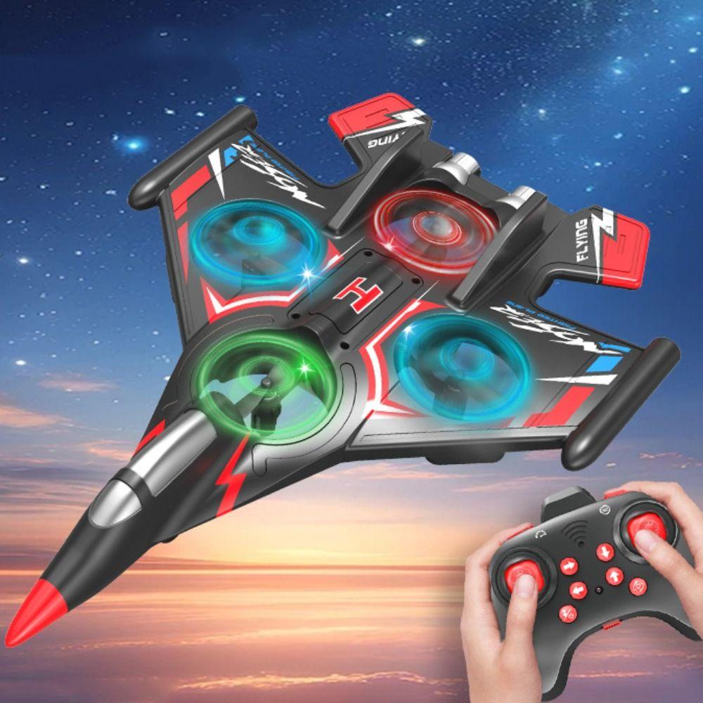 Gravity Sensing Four Motor Helicopter Toy Rechargeable RC Hobby Jet Plane  Kids Toddlers Children