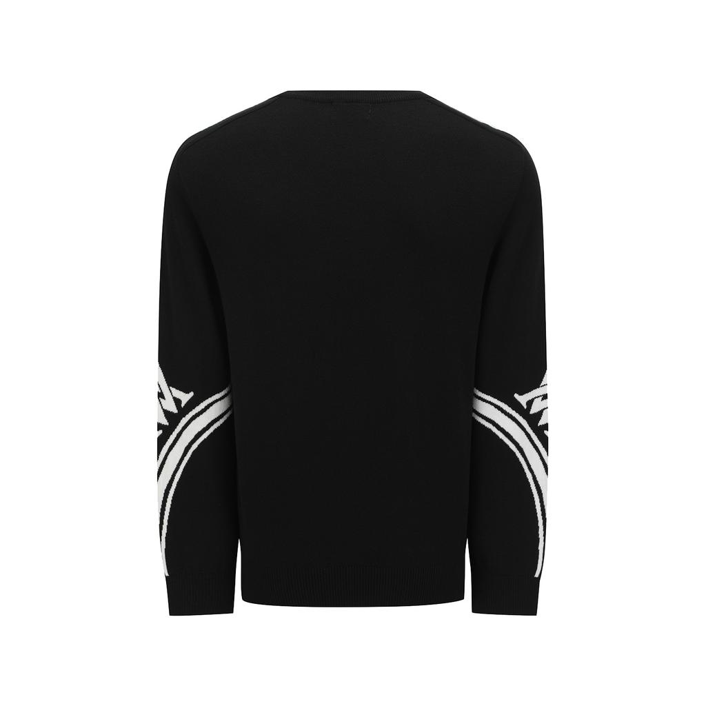 ANEW GOLF Men Logo Sleeve Crewneck Sweater_Bk
