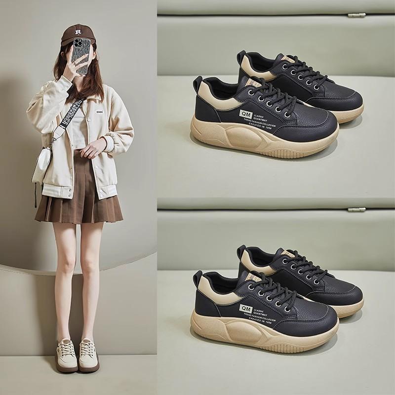 Fashion Sports and leisure shoes 2024 summer new soft soled explosive spring and autumn thick soled student breathable lightweight shoes