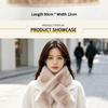 Soft Plush Cross Scarf Furry Winter Collar Scarf Korean Style Neck Scarf  Women Girl
