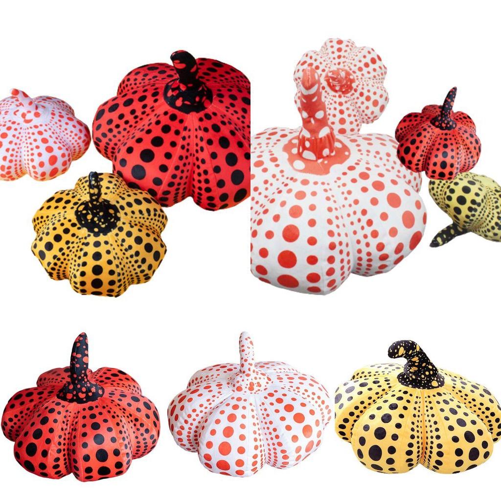 Halloween Wave Point Pumpkin Cushion Pillow Super Soft Plush Toy For Kids And Adults