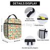 Mid Century Fifties Modern Atomic Retro Colors Insulated Lunch Bag Resuable Thermal Lunch Box Portable Cooler Bento Tote Bags