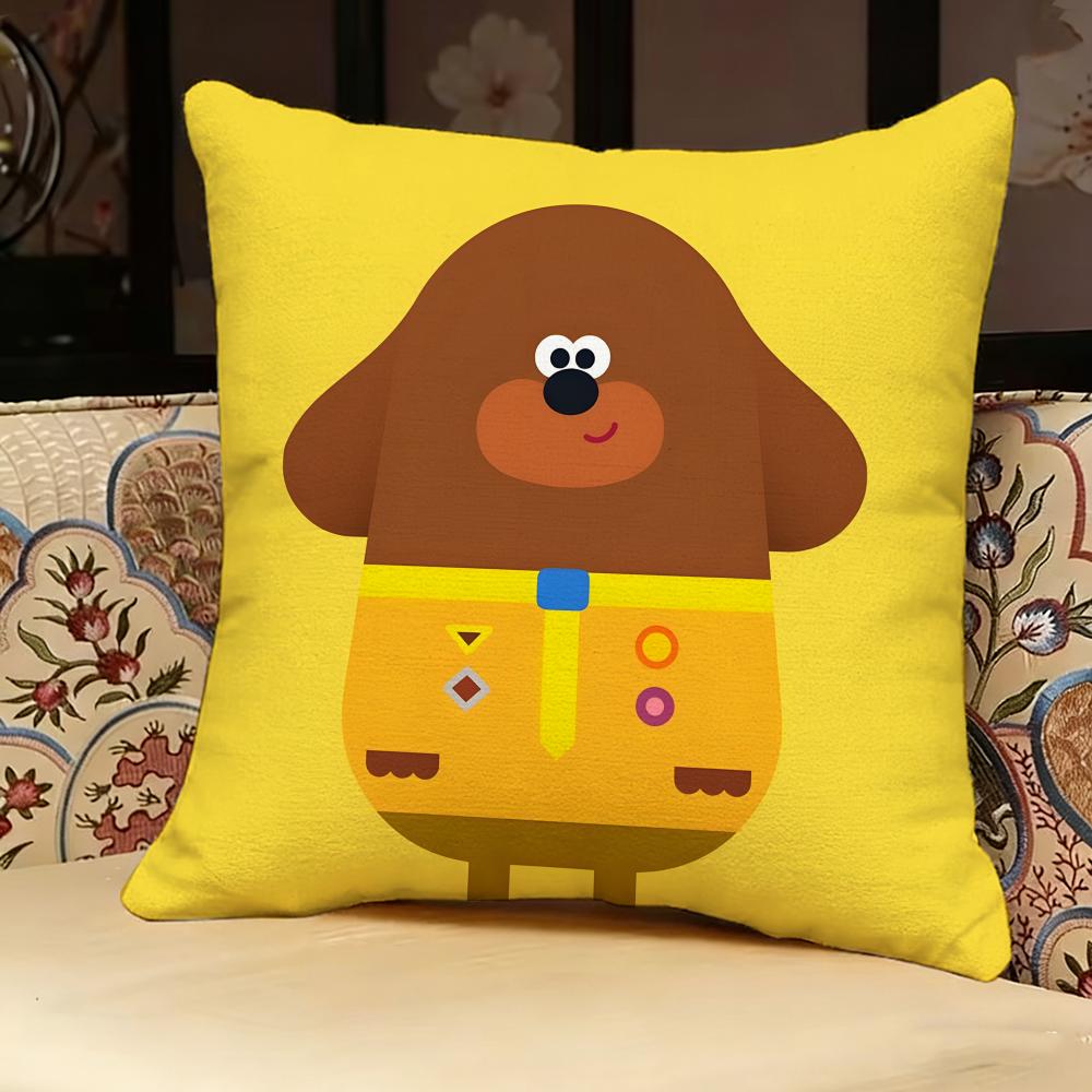 Hey D-duggee Cartoon Pillow Case Pillowcase, Double-sided Printed, Sofa Cushion, Bedroom Headboard Pillow