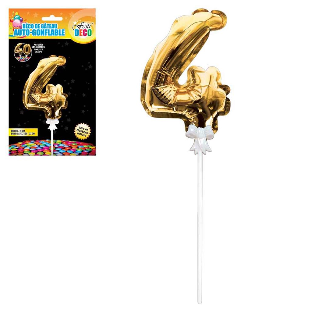 Les Tresors De Lily Q4353 Decoration De Gateau Ballon Metallique Chiffre 4 Dore 15 Cm Kop Billigt Fri Frakt Arliga Recensioner Med Bilder Joom