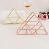 European Style Triangle Napkin Holder High-end Hollow Tissue Rack  Dining Table