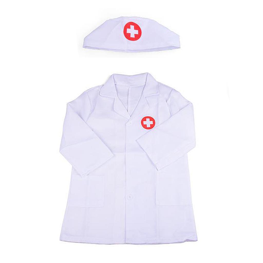 Kids Doctor Costume Doctors Play Set Toddler Doctor Dress Up Clothes for Role Play for 120cm Kids