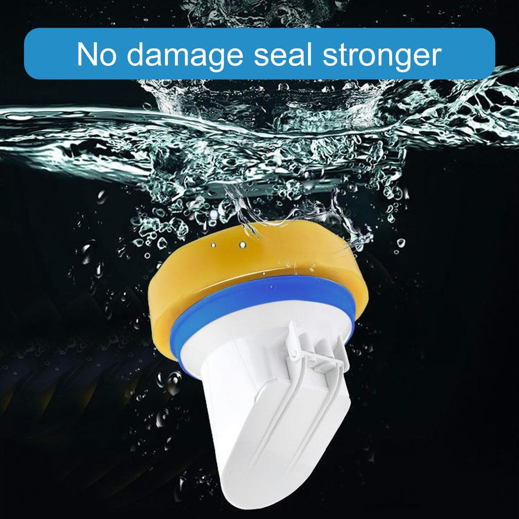 Automatic Closing Toilet Flange Seal Rings Home Bathroom Essential Auto Seal Simple Installs for Odor & Pest Prevention