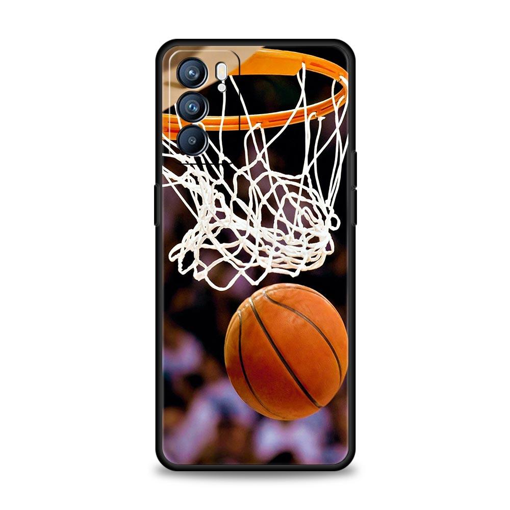 Basketball Basket Number Phone Case For OPPO Find X5 A54 A53 A52 A9 2020 A15 A95 A76 A74 A12 Reno7 SE Reno6 Pro Plus 5G Cover
