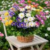 Realistic Spinach Chrysanthemum & Daisy Bouquet: Artificial Chamomile Flowers for Living Room & Outdoor Decor