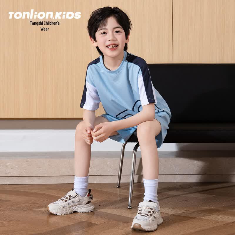 Tangshi Boys  2026 Summer Short-Sleeve Two-Piece Outfit 160