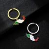 Mexico Border Line Map Flag Keychain Charm Pendant Keyring Gifts for Women Men