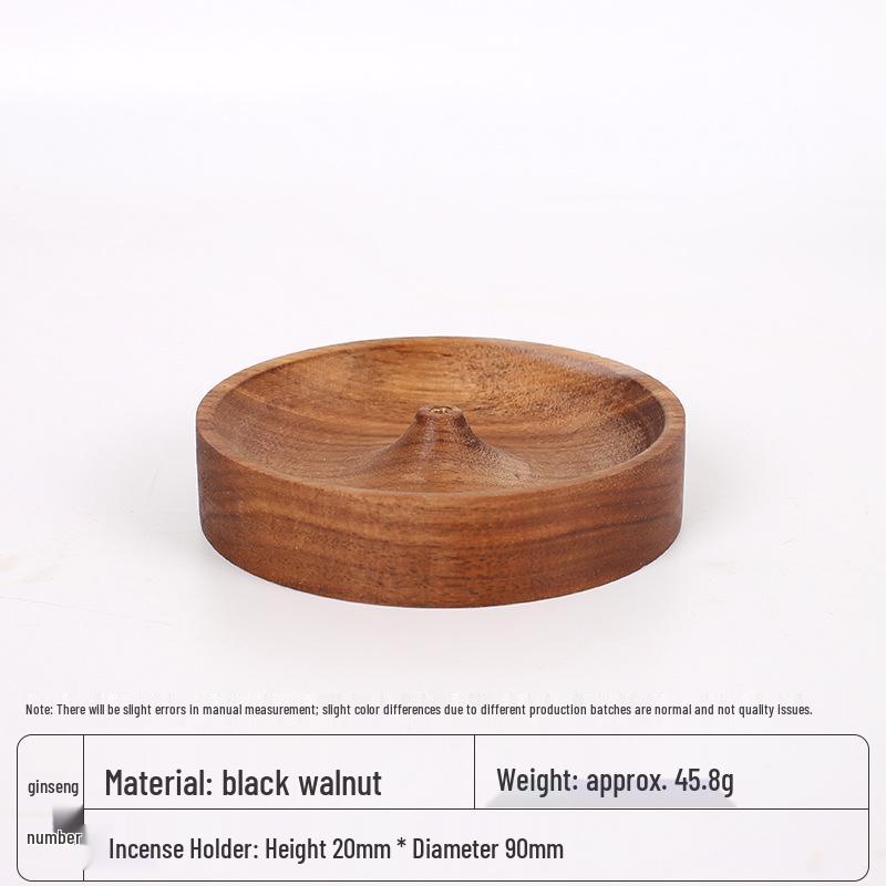 Solid Wood Aroma Diffuser & Incense Tray Ornament for Home & Bedroom