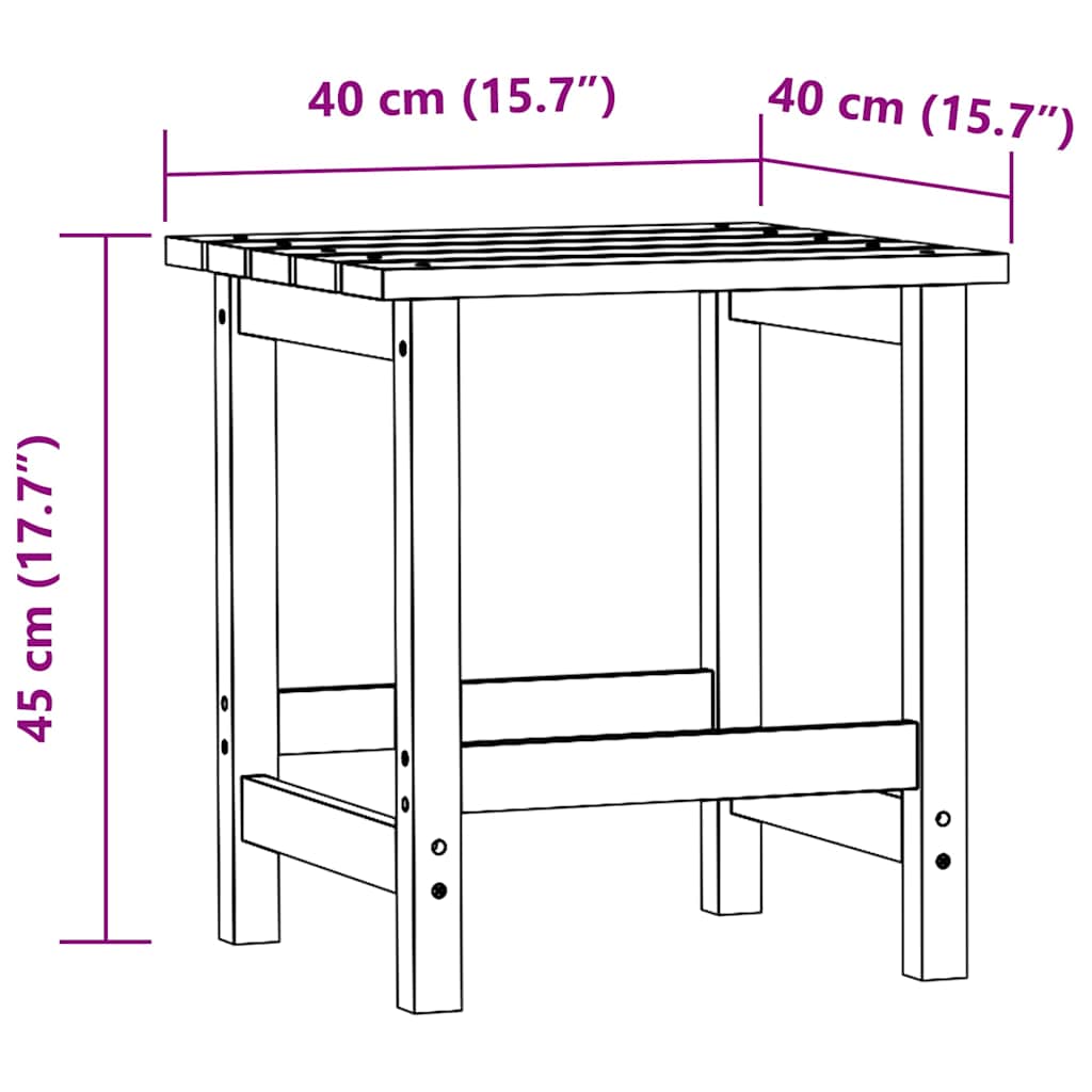 Adirondack Tuinstoel met Tafel Massief Grenenhout