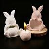 Silicone Rabbit Shaped Mold For Resin Art Concrete Jewelry Container Making And Decorative Succulent Planter Design