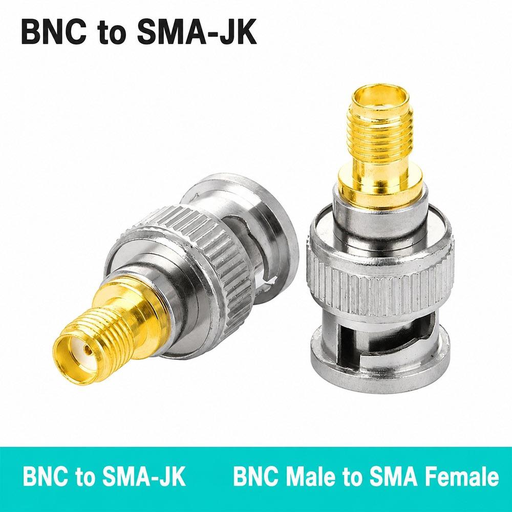 Male to Female BNC Male Adapter Metal SMA Female Adapter Coaxial Cable Accessories