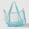 Breathable Mesh Cat Carrier Large Space Adjustable Portable Pet Shoulder Bag Two Holes with Handle Cat Transport Handbag