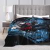 Devil May Cry 5 Dante Warm Soft Blanket Travel Plush Throw Blanket Fashion Home Decor Flannel Bedspread Sofa Bed Cover
