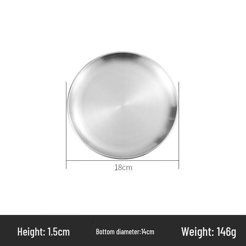 

Biao Xing Korean Style Gold Stainless Steel Round Plate