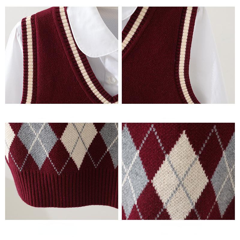 Children's Sweater Knitted Waistcoat Autumn/Winter Casual Vest for Boys and Girls