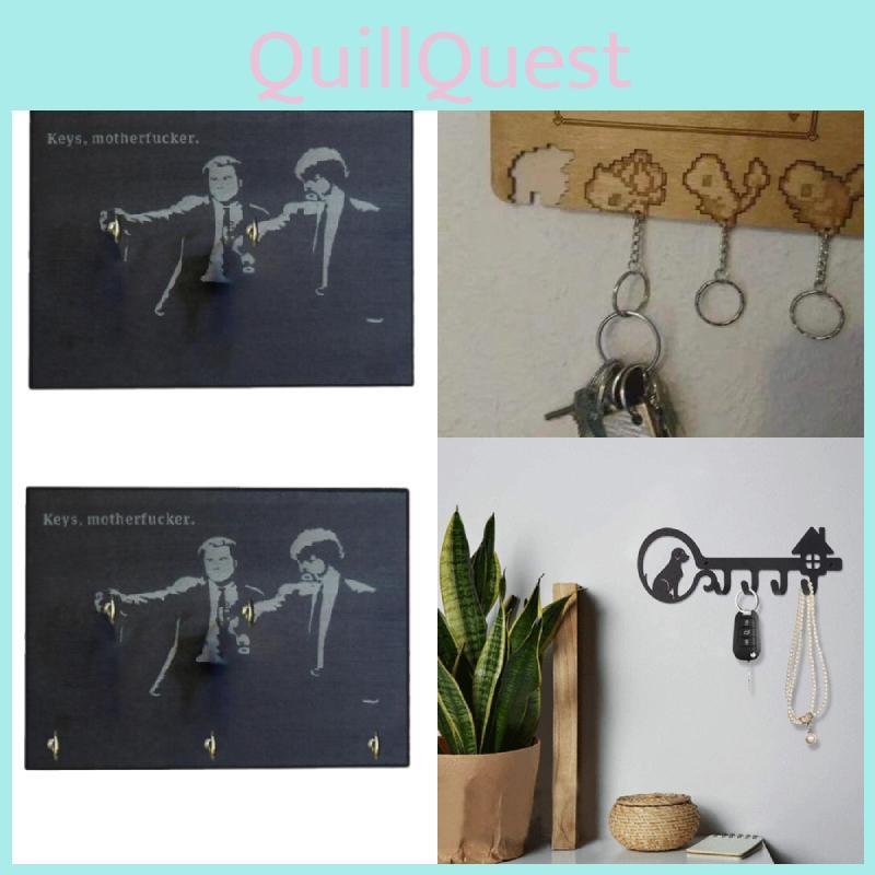 Keys Wooden Motherfcker Wall Key Hanging Tool For Household Commercial Settings