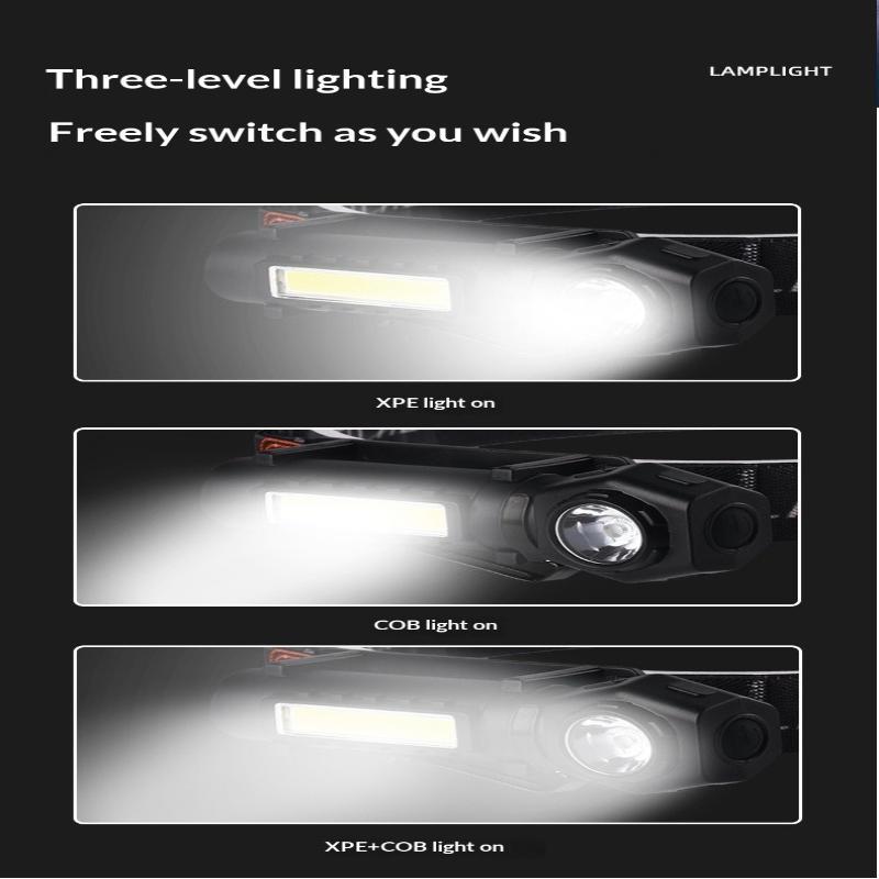 Outdoor Headlights Long Endurance Strong Light Led Rechargeable Mounted Ultra Bright Magnetic Pen Holder Dual Purpose Flashlight
