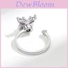 Butterfly Adjustable Ring With Cubic Zirconia For Women Summer 2022 Gift