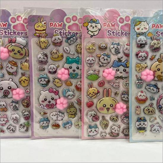 Crayon Shin-chan 3D Cat Paw Cartoon Diary Stickers for Kids