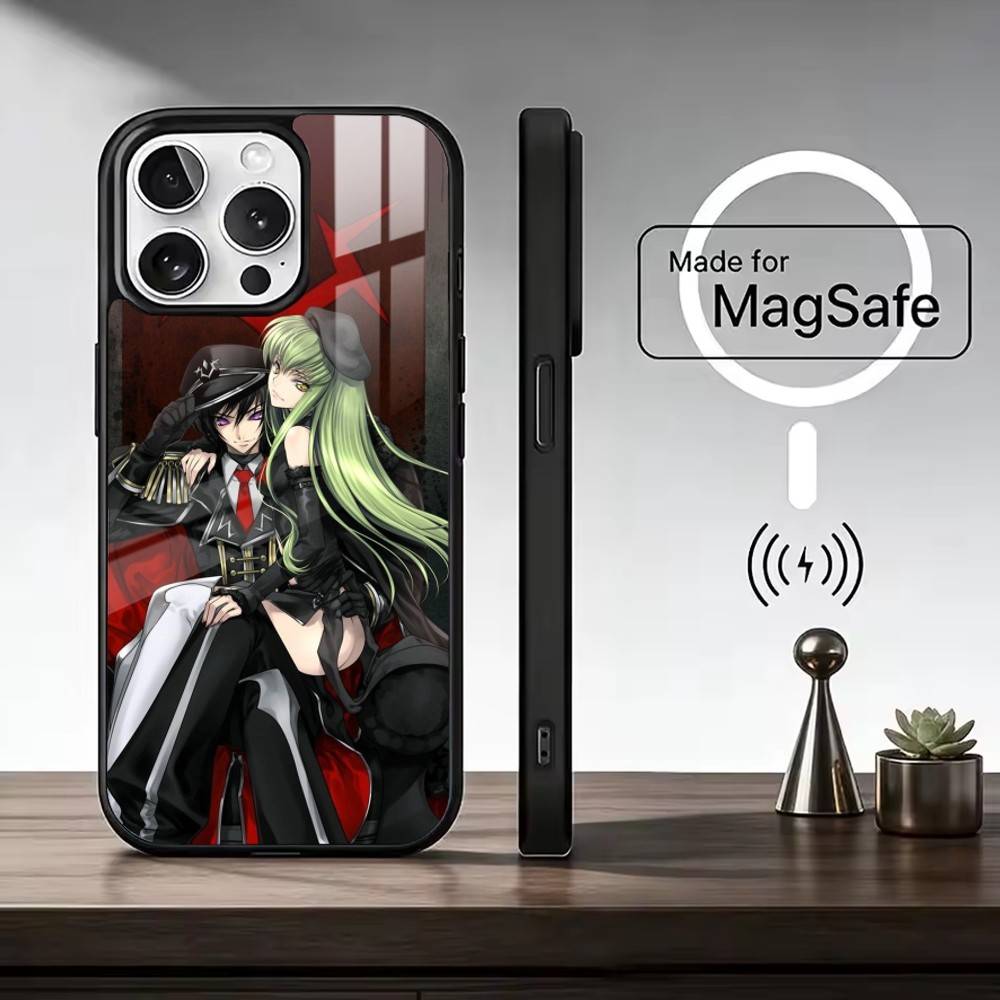 Anime C-Code Geass-s Phone Case For iPhone17,16,15,14,13,12,11 Plus,Pro Max Magnetic For Magsafe Wireless Charging iPhone17